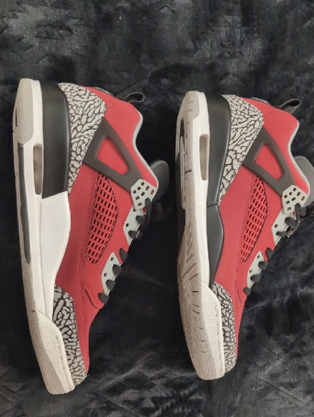 Jordan Men's Red Black White Retro Sneakers Spizike - Picture 3 of 5